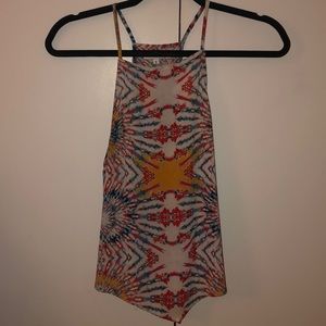 Multicolored High Neck Tank